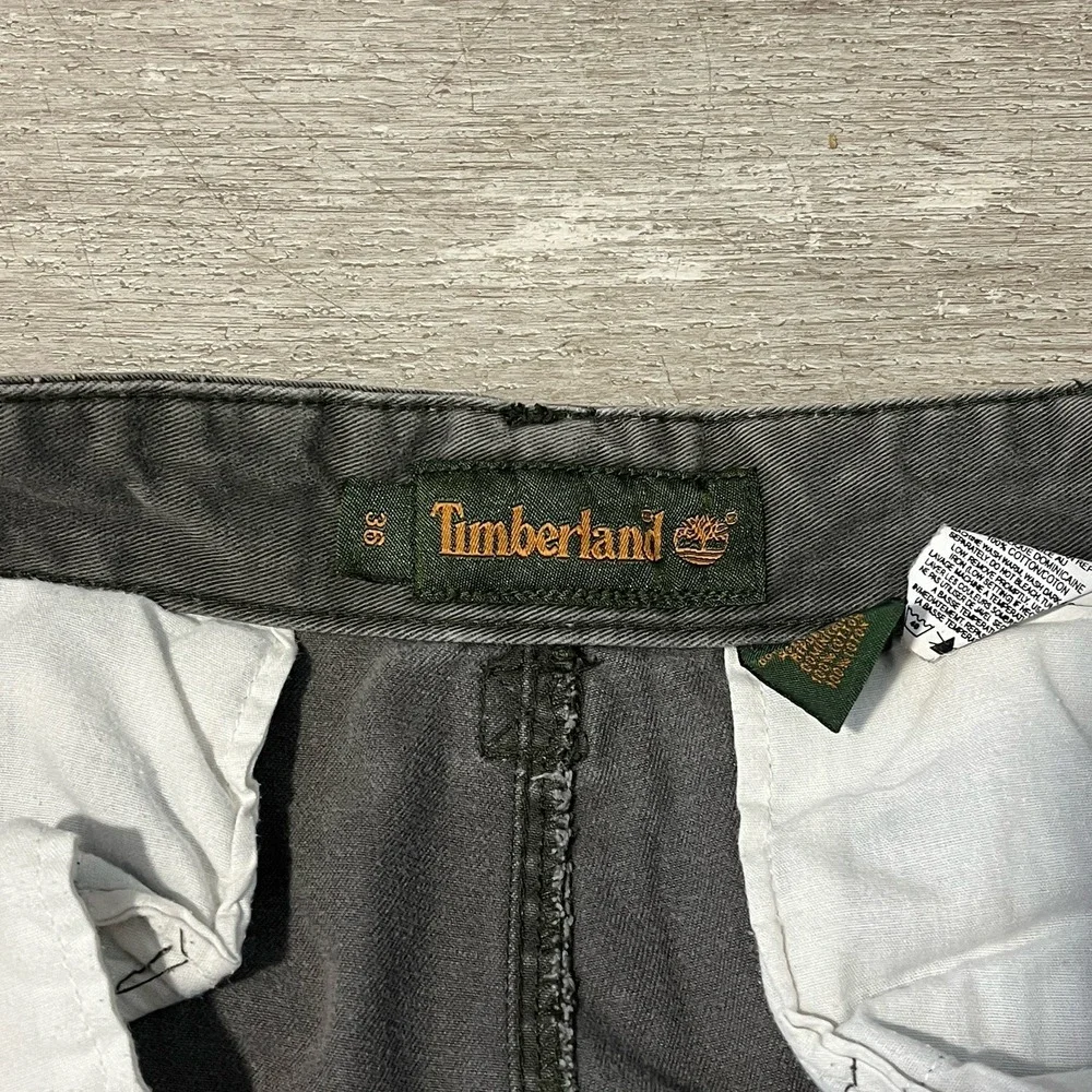 Timberland Cargo Work Wear Pants Men's Size 36x30 Grey Cargo Stratham Twill